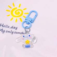 SANRIO 1/6 chiếc móc khóa hình nốt nhạc hoạt hình lấp lấp lánh trong suốt kiểu anime, phụ kiện túi xách dễ thương (Một số phụ kiện được giao ngẫu nhiên) - Nhiều màu - Xem 12