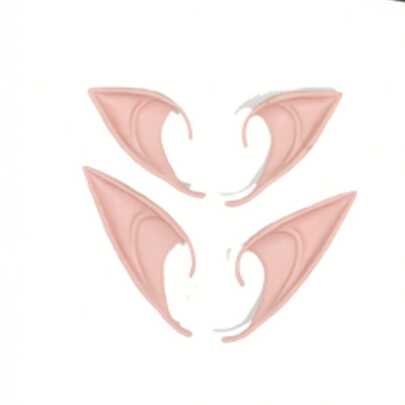 3pcs/Set Large Size Gold Foil Scream Wings Butterfly Angel Fairy Stage Fairy Ears & Magic Wand Costume Props, For Adults Cosplay