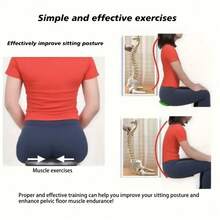 Female Fitness Electric Massage Cushion, Postpartum Rehabilitation Care Trainer, Used For Pelvic Floor Muscle Movement And Muscle Relaxation - Shaping, Yoga, Leg And Hip Muscle Training Gym Accessories - 黑色 - 查看 9