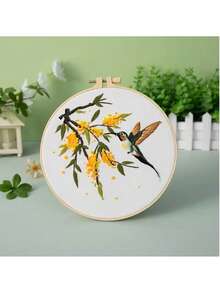 Embroidery Starter Kit, Adult Fabric Cross Stitch Set, DIY Embroidery Beginner Kit (Floral Pattern Included), Embroidery Starter Kit, Suitable For Beginners Fabric Cross Stitch Set, Adult DIY - Multicolor - View 7