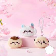 Miniso Series Rakko Plush Coin Purse Accessory - Soft Plush Material Pearl Chain & Star Decoration Bag/Portable Coin Storage Accessory(1 PC) - Apricot - View 6