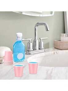 100 piezas de vasos de papel desechables de 270ml/9oz de color rosa, adecuados para fiestas de cumpleaños, reuniones familiares, picnics, decoración de fiestas - Rosa - Ver 9