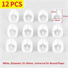 4pcs/8pcs/12pcs Plastic U-Shaped Tube Clamps For Office Chair Legs, Fits 25-28mm Diameter Round Tubes, With Fixing Holes - Multicolor - View 13