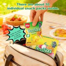 AMOS Peelerz 8.47oz Exotic Mix Fruit & 3oz Green Apple Gummy Candy, Peelable Fruit-Shaped Candy, Made With Real Fruit Juice(2-Pack Bundle) - 5 Flavor + Green Apple - View 5