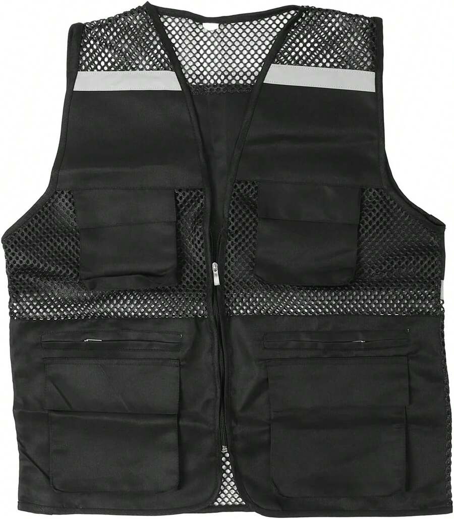 Chaleco Reflectante para Correr, Chaleco Deportivo Reflectante, Chaleco de  con Tiras Reflectantes, Diseño de Malla, Bolsillo con Cremallera, Adecuado para Correr,36696790 - Multicolor - Ver 1