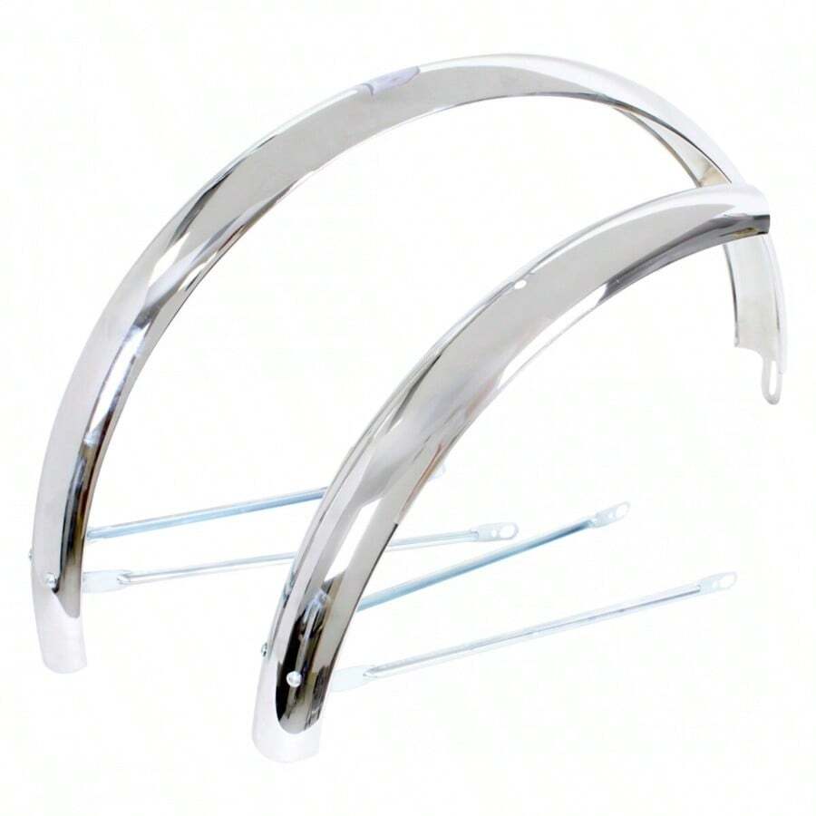 Wald Bicycle Products #952-26 Middleweight Fenders Chrome 26and#034; Cruiser - As Pic - View 1