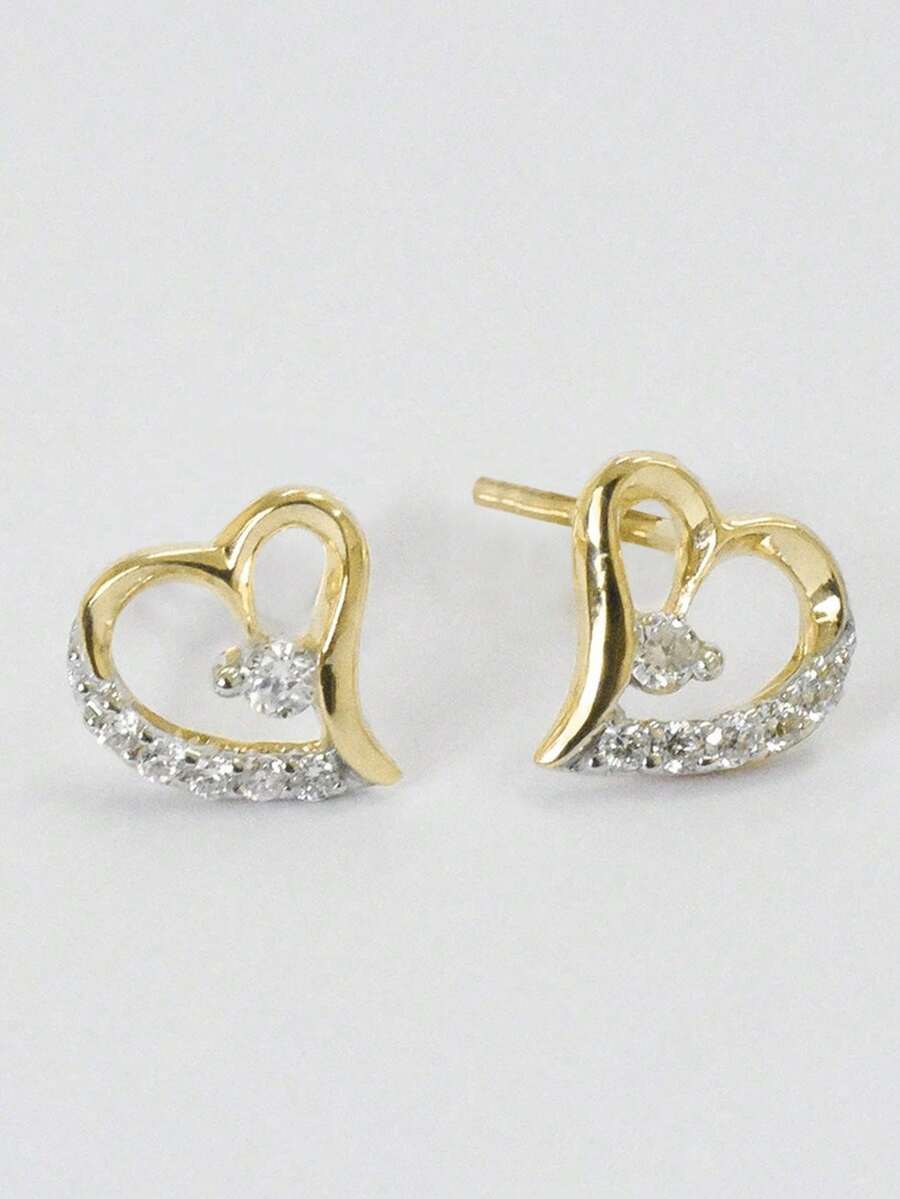 1 paire de boucles d'oreilles à tige en cubic zirconia cubique jolies pour adolescentes, pour la décoration quotidienne, pour les fêtes, bijoux, cadeau d'anniversaire
