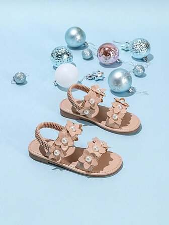 Sandalias planas decorativas minimalistas y versátiles para niños