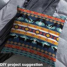 Feelyou - Tela de tapicería azul del suroeste para sillas, tela geométrica de The Yard Western Decor  nativo americano, diseño decorativo impermeable al aire última intervensión, tela de 3 - Multi401 - Ver 5