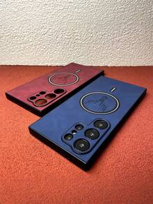 兼容三星 Galaxy S26、S25、S24、S23、S22、S21、S21FE Plus Ultra、S24FE、S23FE、S21FE Plus Ultra - 采用类皮革合成材料制成 - 鹿头图案设计 - 磁吸式闭合设计 - 侧边柔软边框 - 防指纹防污 - 防震 - 附赠无线充电保护套 - 黑色 - 查看 5