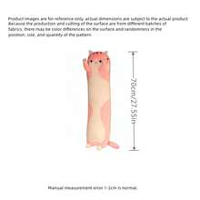 长毛绒猫玩偶,可爱动物猫创意长毛绒玩偶,办公休息睡眠枕靠垫填充礼物玩偶,儿童生日礼物,圣诞礼物,女孩礼物 - 彩色 - 查看 15