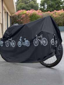 1 Pieza Funda De Bicicleta Impermeable Para Moto Contra Polvo Lluvia Protection Accessrios Ciclismo - Negro - Ver 12