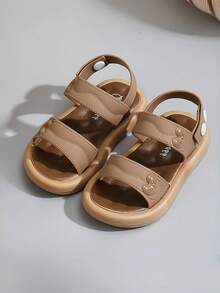 Boys' Casual Summer Beach Flat Sandals - Khaki - View 2
