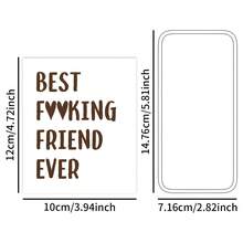 1pc/3pcs/5pcs Of Best Friend Wine Bottle Stickers, Perfect Gifts For Best Friends, Fun Birthday Wine Labels, Ideal For Birthday Parties And Celebrations, A Great Present For Your Best Friend And Close Friends - High Quality, Self-Adhesive - Multicolor - View 6