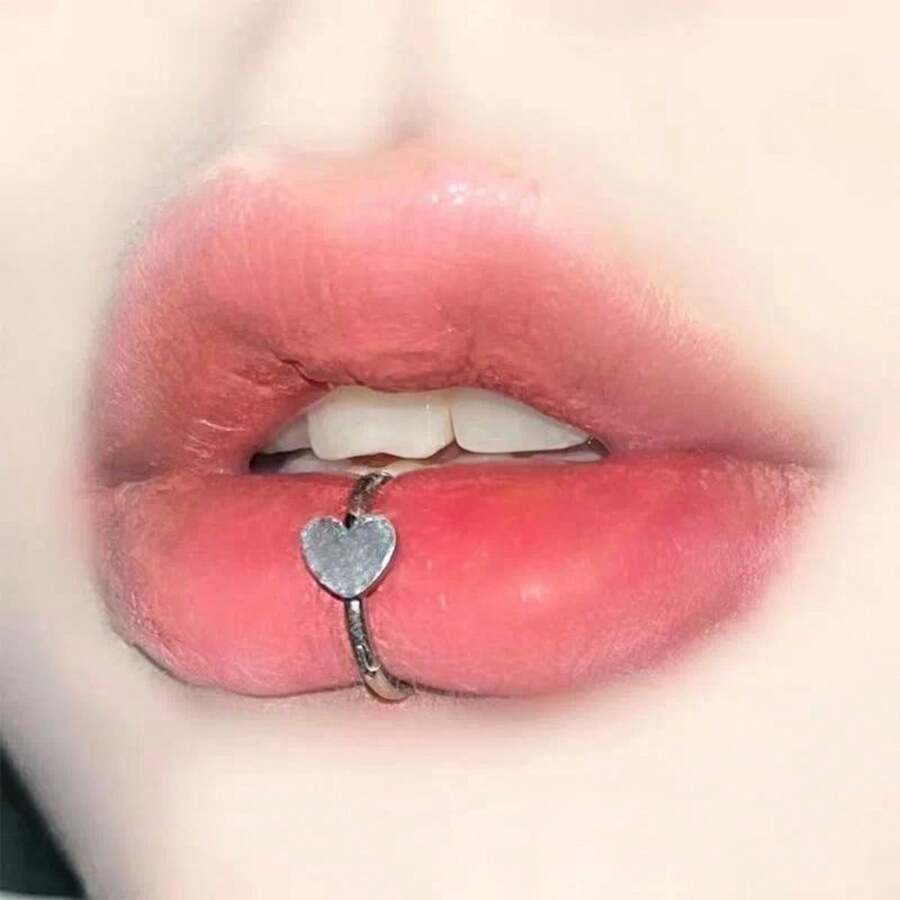 1pc  Punk Stainless Steel Clip-On Fake Lip Piercing Rings For Women, Men, And Unisex Nose - 6 - Xem 1