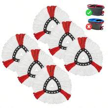 1/2/6个装深度清洁旋转拖把头替换装，超细纤维清洁布，360°微旋转拖把头替换装，适用于O-Cedar EasyWriting旋转拖把，单桶系统，易于组装，可水洗重复使用，厨房配件/厨房/浴室/清洁/浴室配件/清洁用品/拖把/清洁工具 - 紅色 - 查看 14