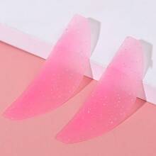 1 Pair Self-Adhesive Eyelash Lift Pads, Ultra-Thin Eyelash Softening Pads For Eyelash Straightening And Lifting, Reusable Silicone Eyelash Rods For Eyelash Curling - Multicolor - View 9