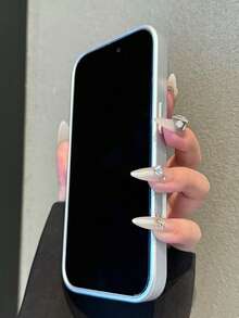 1pc Silver Leopard Faux Leather Electroplated Silver Phone Case Compatible With Apple Xs/Xsmax/Xr/11/12/13/14/14plus/15/15plus/16Pro/16Promax/17Promax Series, Anti-Drop Shock-Proof, Camera Protection, Holiday Gift, Suitable For Men And Women Couples - Multicolor - View 4