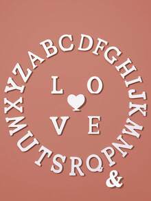 1pc Multicolor Acrylic Decorative Letter - A Vibrant Modern Home Decor Accent, Perfect For Displaying Initial Letters Or Inspirational Words