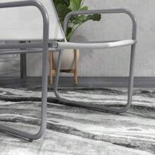 Outsunny 3-Piece Bistro Set, Balcony Furniture With 1 Table And 2 Chairs, Garden Lounge Set For Terrace And Patio, Mesh, Light Grey - Light Grey - View 7