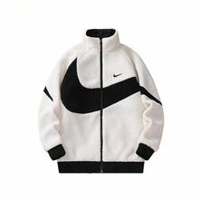 Nike Reversible Windbreaker Jacket | Lightweight Colorblock Hooded Top, Oversized Logo No Shrink/Fade For Men & Women Streetwear - White Jacket - 查看 7