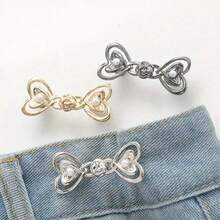 6pcs Women's Pants Tightener - Denim Waist Cincher Clips And Pins, Slimming Waist, Adjustable Waist Clips - Multicolor - View 2