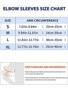 1pc Breathable Knitted Sports Elbow Sleeve, Elastic Compression Arm Support Sleeve For Volleyball, Basketball, Tennis And Gym Training - Multicolor - View 3