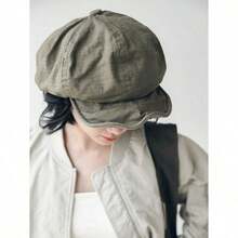 Beret・Retro Artistic Style Newsboy Cap | Large Size, Three-Dimensional, Makes The Face Look Smaller・Slouchy Style, Versatile | A Must-Have For Artistic Style Women To Go Out In Spring And Autumn・Retro Wear | New Style, Breathable・Japanese Painter Hat Elements - Multicolor - 查看 2