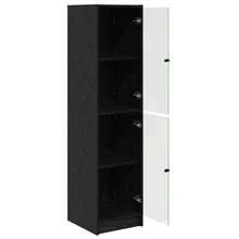Villeneuve Credenza Rovere Nero 35 x 37 x 142 cm Legno multistrato - Nero - Visualizzare 5