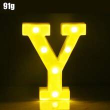 1个0-9数字LED装饰灯，适用于生日、婚礼、派对、家居、卧室装饰