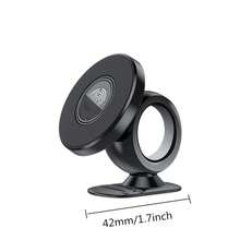 Magnetic Car Phone Holder, Rotatable, Adjustable Angle, Strong Magnet, Suitable For Office And Travel, Compatible With IPhone And Smartphones, Compact Design, Sturdy Attachment, Strong Magnet, Reliable Installation, Essential For Commuting And Travel, Hands-Free Driving Compatible With IPhone, Android Phone, Gift For Birthday, Family, Friends Gifts Birthday Driving Car Accessories Strong Load-Bearing - Black Dashboard - View 4