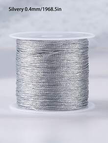 Gold/Silver Metallic Braided Cord, Suitable For Making Bracelets, Necklaces, DIY Tassels, Beaded Jewelry, Shamballa Cords And Other Accessories. - Multicolor - View 13