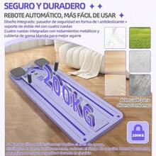 Tabla Multifuncional para Abdominales Tabla Deslizante de Pilates 7 en 1 Gimnasio Multifuncional Plegable Rodillo Abdominales Rebote Automático Ejercicio de Tabla Abdominal - prpura - Ver 6