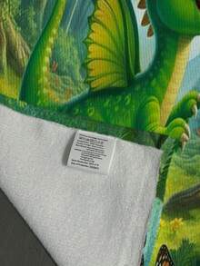 1PC Quick Drying Beach Towel With Cartoon Dinosaur Pattern Customized Beach Towel Name Beach Towel, 100% Polyester,Custom Beach Towel With Name And Text, Custom Name Pool Towel - Multicolor - View 5