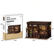 Valentine's Day Gift,DIY Assembly,DIY Mini HouseHome ,Handmade,Decoration Bookshelf Decorative Kit, Miniature House Kit With LED Lights - A Highly Collectible House Building Kit, The Perfect Gift For Friends Lover Girlfriends Boyfriends And Family. - Multicolor - View 11