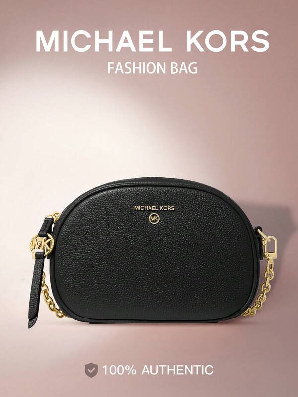Michael Kors Jet Set Charm - Bolso bandolera convertible de piel para mujer, estilo vintage, con correa ajustable y desmontable. Elegante bolso bandolera para uso diario, compras, fiestas nocturnas o Navidad.