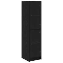 Villeneuve Credenza Rovere Nero 35 x 37 x 142 cm Legno multistrato - Nero - Visualizzare 2