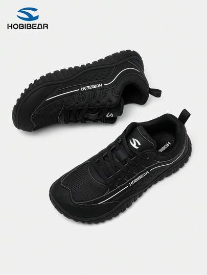 HOBIBEAR (Run Small By 2 Sizes) 2025 New Men Low-Top Lace-Up Casual Fashion Sneakers, Comfortable Breathable Wide Toe Running Sports Shoes, Suitable For All Seasons