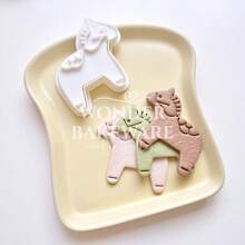 Molde de Biscoito em Forma de Cavalo Fofo, Cortadores de Biscoito em Forma de Animal Pônei, Estampador de Fondant, Ferramentas de Decoração de Bolo, Suprimentos de Cozimento - Cavalo - Visão 4