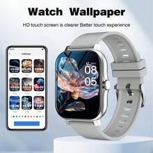 Smart Watch, Wireless Calling /Dial, Multi -Sport Mode, Calling Reminder And Rejection,Information Reminder,SMS Reminder,For IPhone/Andriod - 彩色 - 查看 4