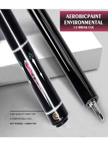 okhealing OKHAELING Carbon Fiber Pool Cues, Black Technology Low Deflection Professional Billiard Cues Sticks(12.9mm Tip Uni-Loc Joint 19-21oz Weight 58inch Length) - Black - View 5