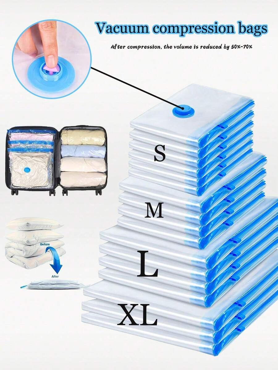 Túi bảo quản hút chân không, Túi đựng đồ hút chân không, Túi nén du lịch, Túi nén chân không, Túi nén có bơm, Túi nén bảo quản, Túi nén du lịch có bơm, Túi nén chân không có bơm, Túi nén bảo quản du lịch, Túi hút chân không đựng quần áo, Túi hút chân không du lịch có bơm - Nhiều màu - Xem 1