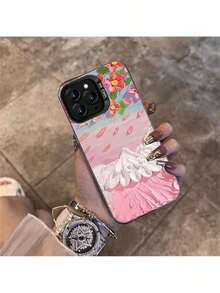Funda Antigolpes para17  16 15 14 13 12 11 Pro Max 16 15 14 12 13 XR con Diseño de Flores y Protección Acolchada, Funda Antigolpes,Cubierta Resistente a Caídas,Funda de Teléfono Elegante,Bordes Reforzados - Negro - Ver 1