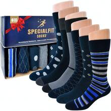 ¡RecomendadoCalcetines hombre, calcetines hombre algodon Premium, Suaves y extremadamente cómodos, Calcetines de vestir delgados, aptos para diabéticos.¡Top de Temporada - b Azul marino , Negro, Beige, Café y Gris - Ver 1
