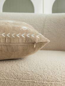 LCUHPCL 1 pièce Housse de coussin décoratif avec broderie 3D d'abeille, convient pour le salon, la chambre à coucher, les fêtes et divers environnements, toutes saisons - Multicolore - Voir 12