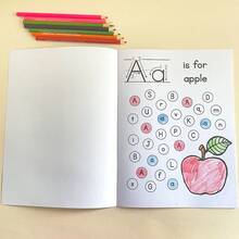 ABC字母描紅練習本，附線條字母練習，兒童手寫活動，適合居家學習與教室學習的字母描紅 - Alphabet Style 5 - 查看 6