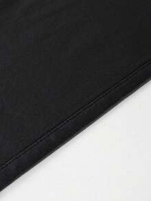 High Waist Button Slant Pocket PU Leather Elastic Skinny Pants, Casual Pants For Music Festival & Party Black - 紅色 - 查看 12