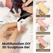 NEUZOJIT 3D Gel - Nail Art Modeling Gel, Suitable For Nail Design Autumn And Winter DIY Nail Art For Painting, Molding, Sculpting And Halloween Decoration - Gel làm móng - Xem 4