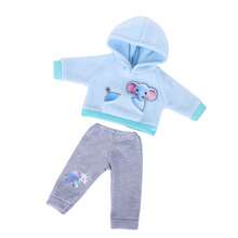 Cute Animal Pattern Doll Sweatshirt Set, Fits 14-18 Inch Plush Toys (Doll Not Included), Soft Fabric, Suitable For Parent-Child Play, Best Holiday Surprise Gift For Kids - Multicolor - View 11