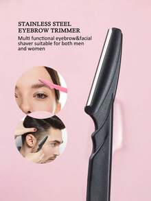40/30/20/12/6/3/1 件套。眉毛修剪器和剃须刀套装，眉毛修剪器和剃须刀，去角质和脱毛工具，体毛修剪器和面部及眉毛剃须刀套装，长柄刀片带精密保护盖，面部剃须刀片，带保护盖的眉毛修剪器刀片和剃须刀。